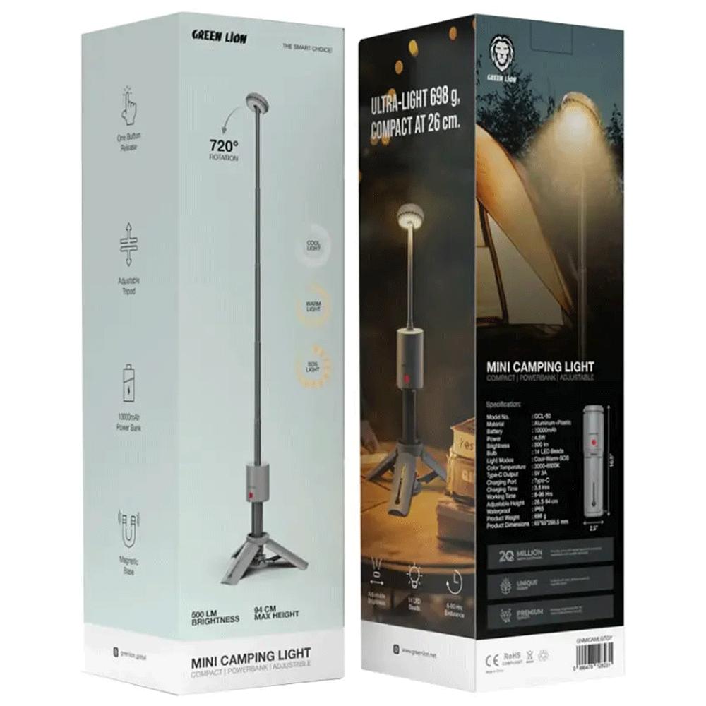 چراغ کمپینگ شارژی و پاوربانک گرین لاین GCL-50