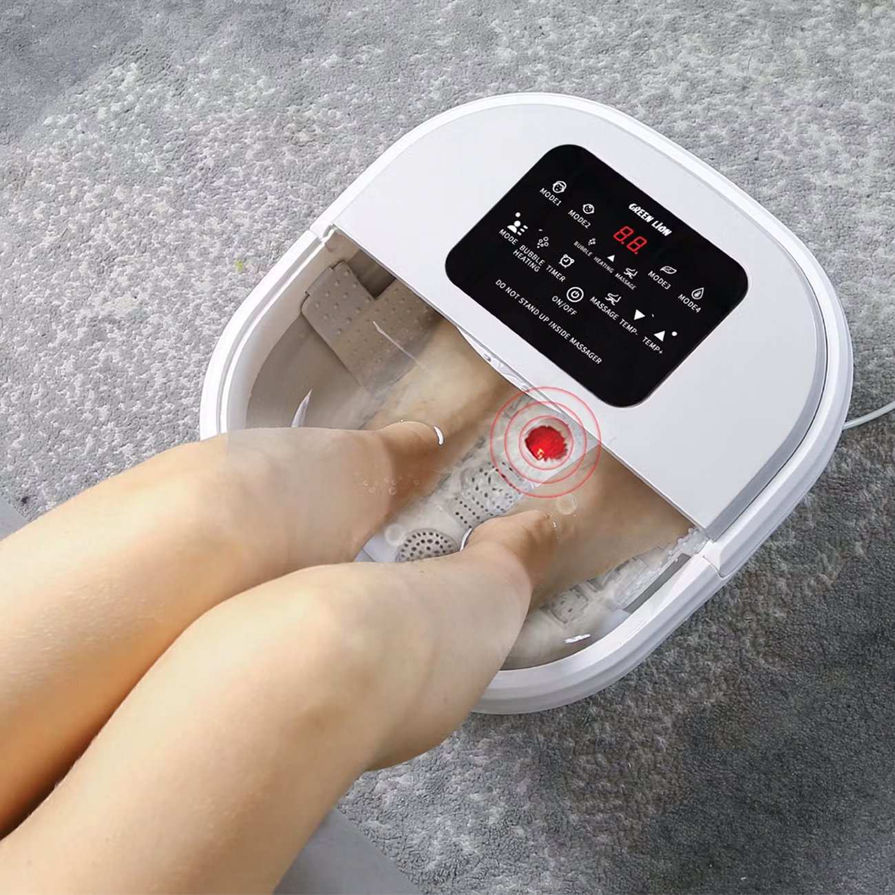 ماساژور و حمام پای تاشو گرین لاین GNFLDFTBTMWH