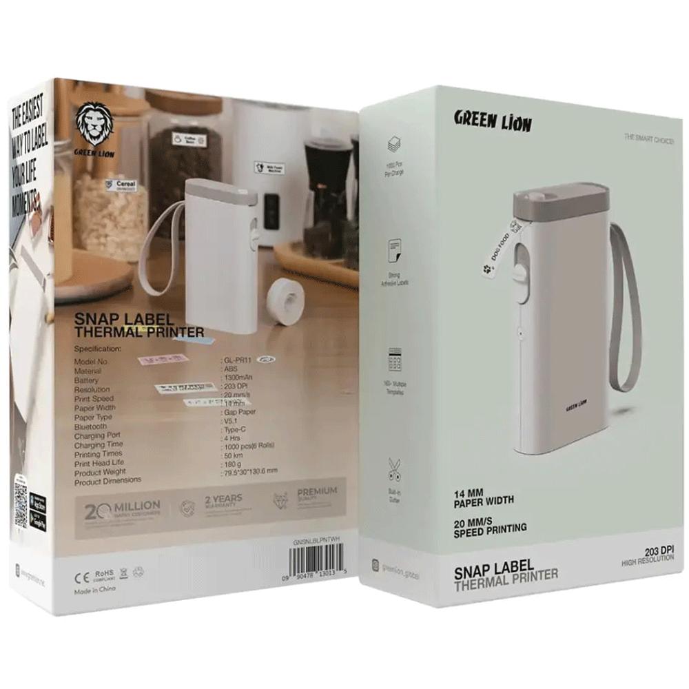 مینی پرینتر شارژی حرارتی برچسب گرین لاین GL-PR11