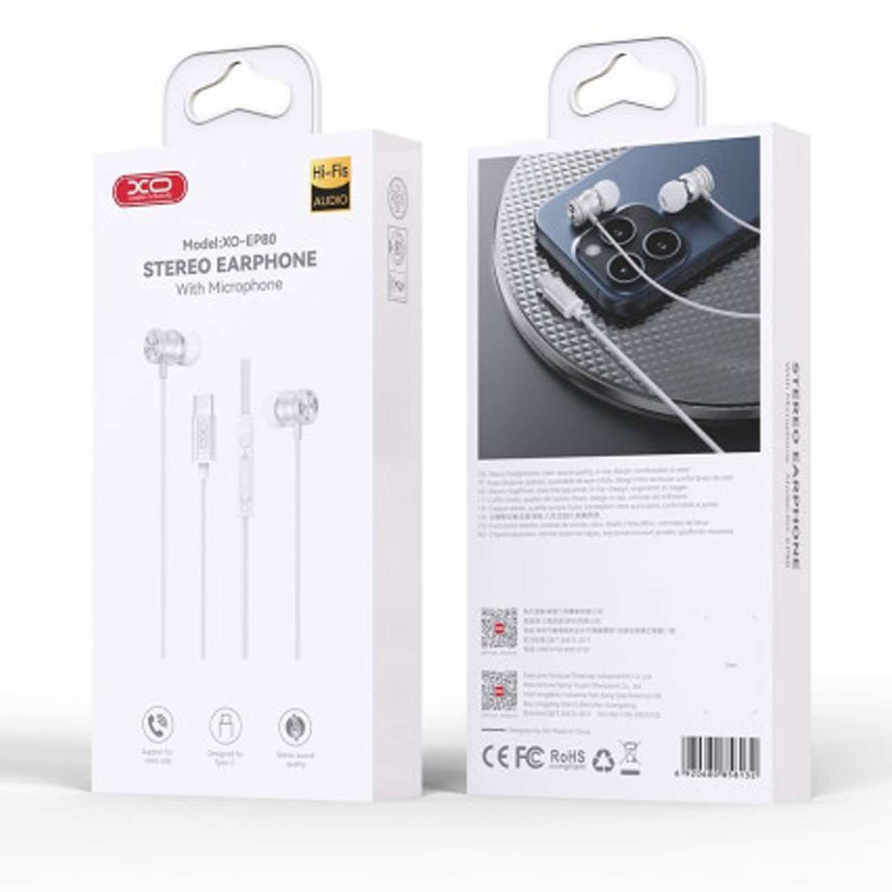 هندزفری تایپ سی ایکس او EP80