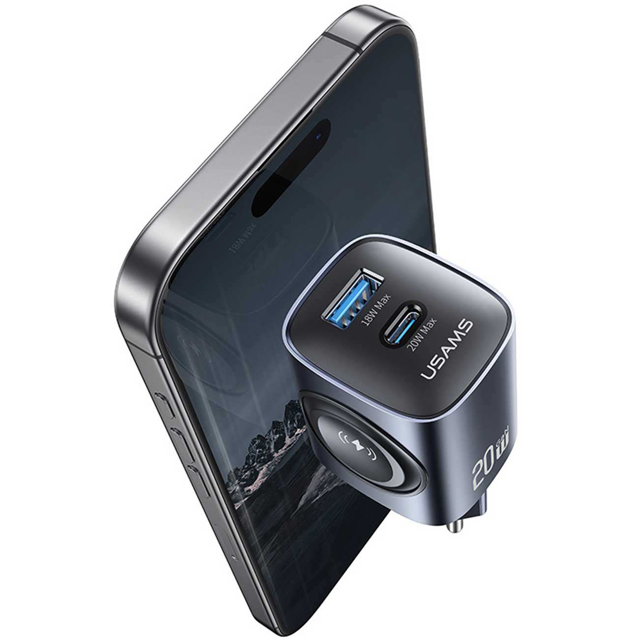 شارژر دیواری تایپ سی 20 وات و یو اس بی 18 وات و شارژر اپلواچ یوسامز CC293 T67