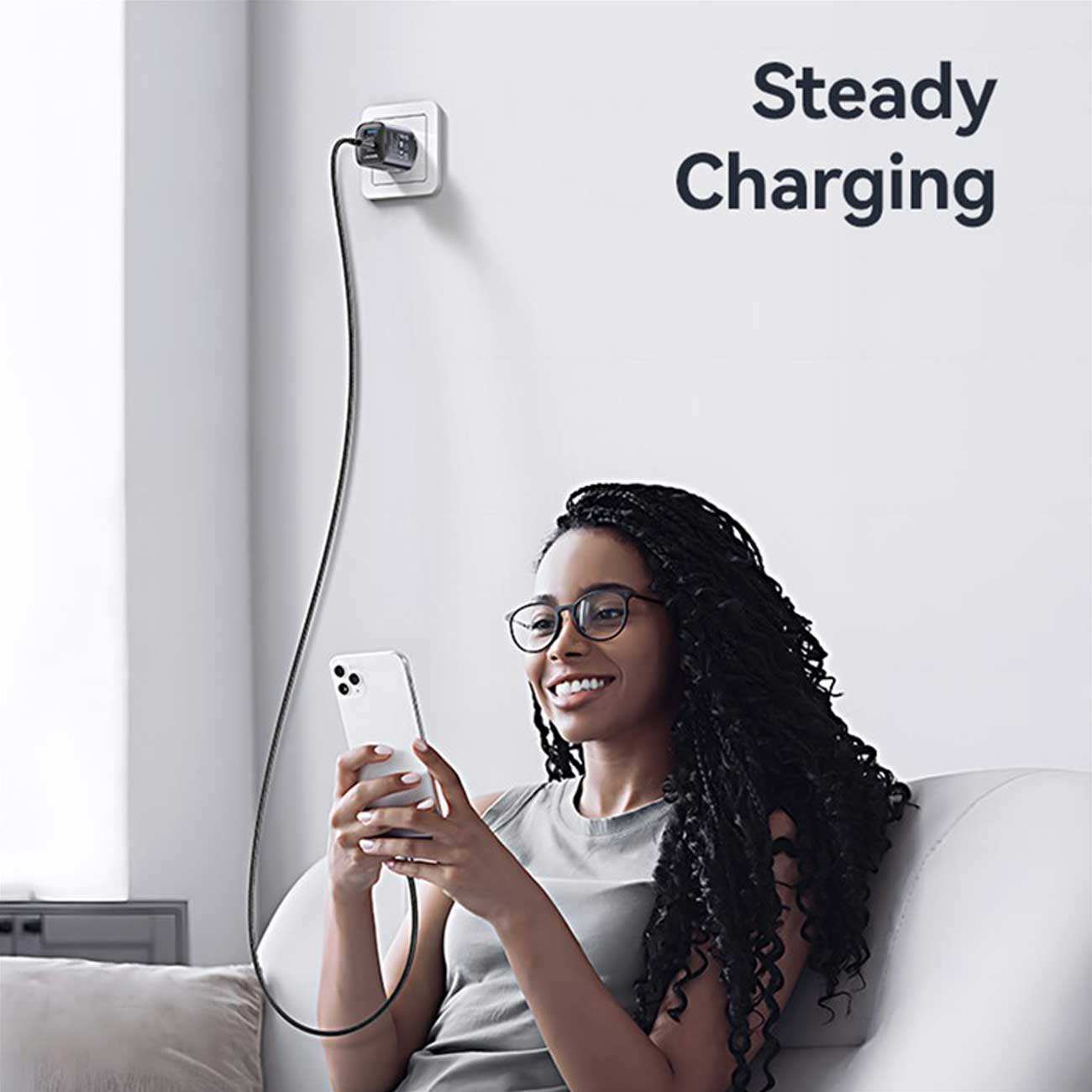 شارژر دیواری تایپ سی 20 وات و یو اس بی 18 وات و شارژر اپلواچ یوسامز CC293 T67