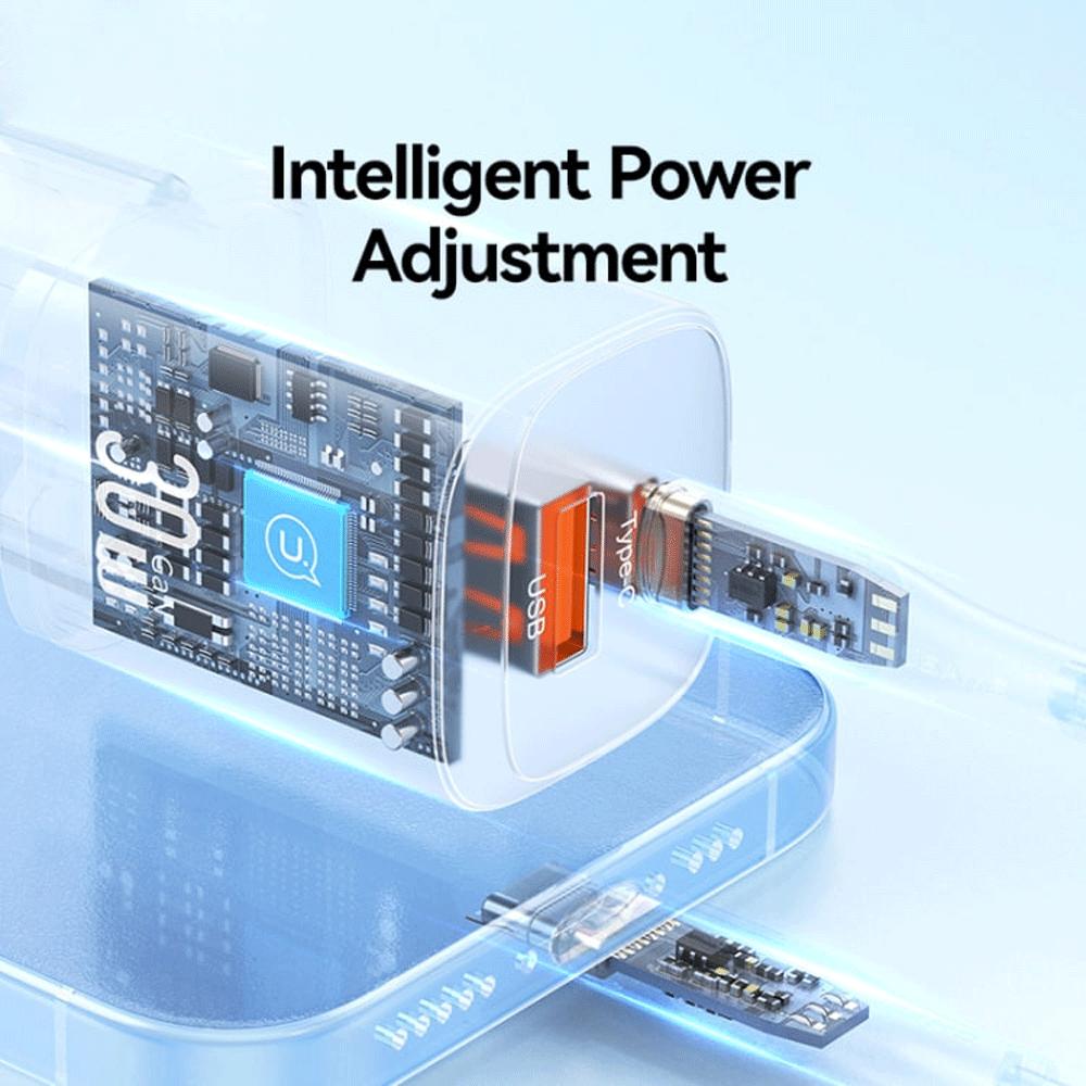 شارژر دیواری تایپ سی و یو اس بی 30 وات یوسامز CC254