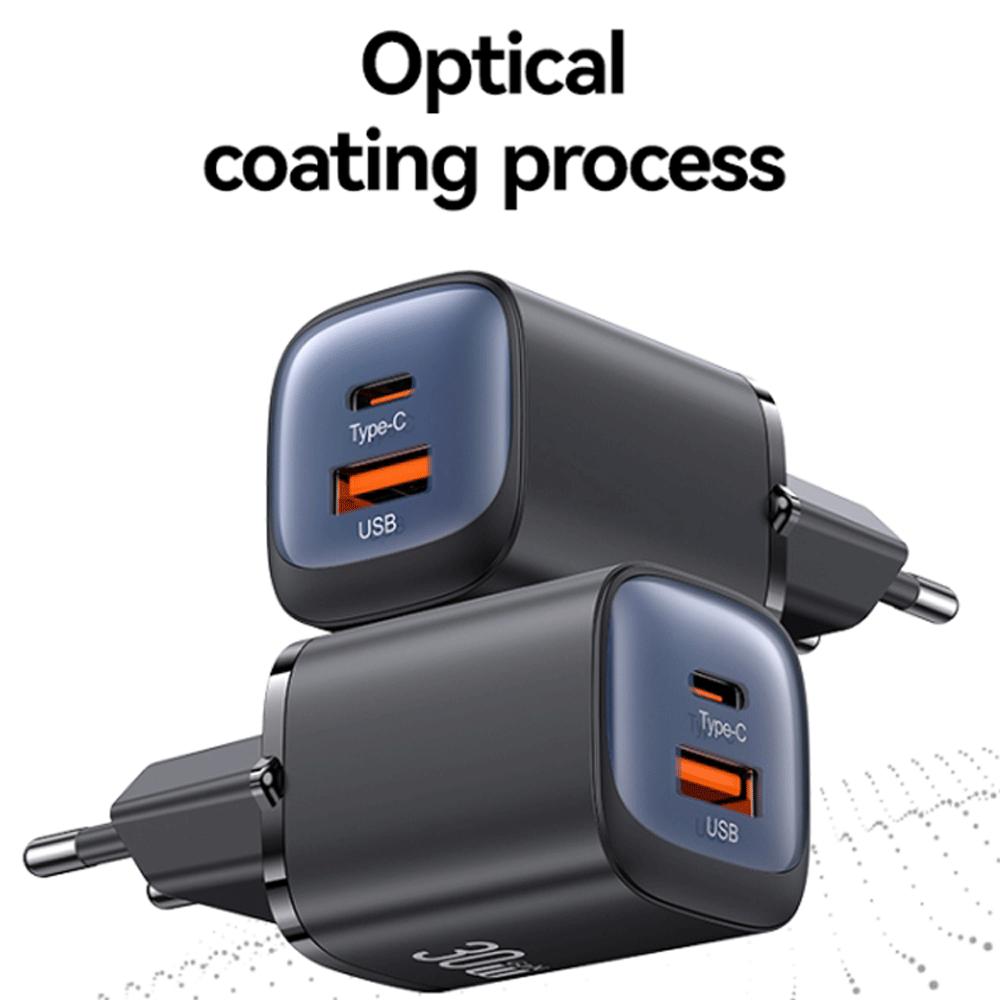 شارژر دیواری تایپ سی و یو اس بی 30 وات یوسامز CC254