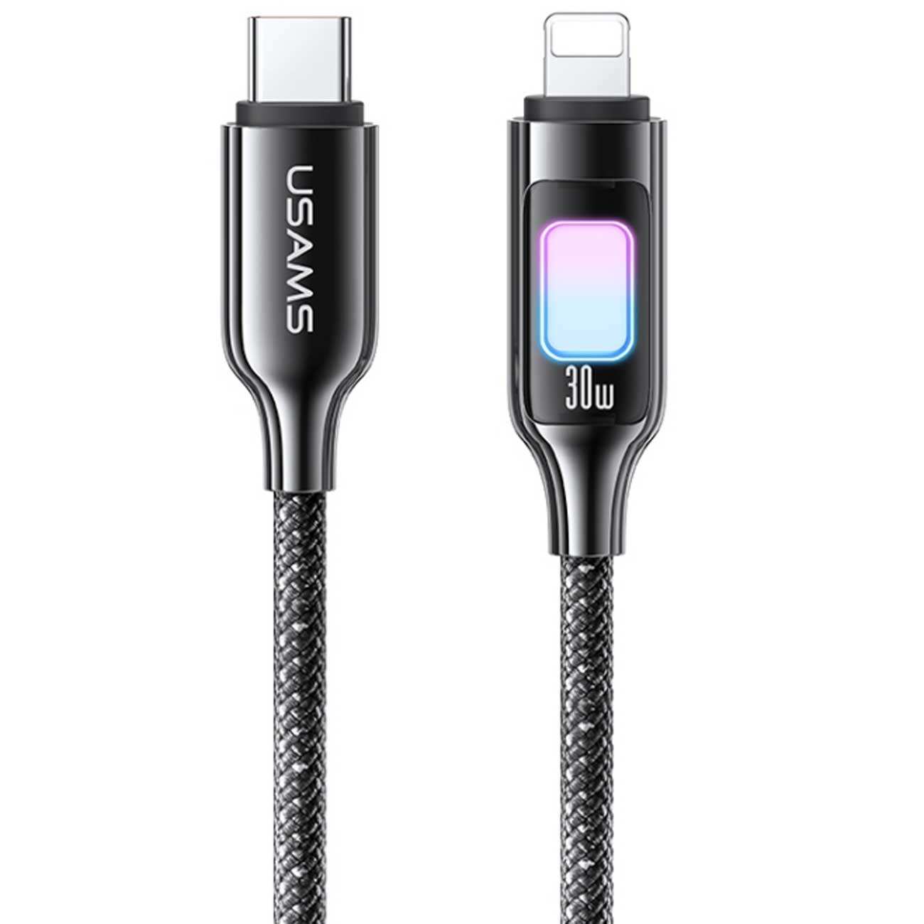 کابل آیفونی فست شارژ تایپ سی به لایتنینگ 30 وات 1.2 متری یوسامز SJ749