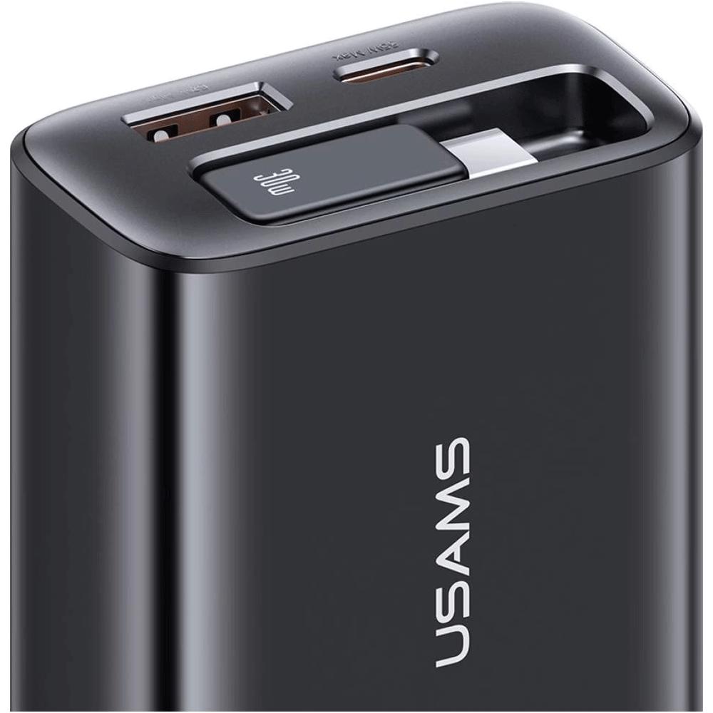 شارژر دیواری 30 وات Type-C و USB یوسامز با کابل تایپ سی CC296