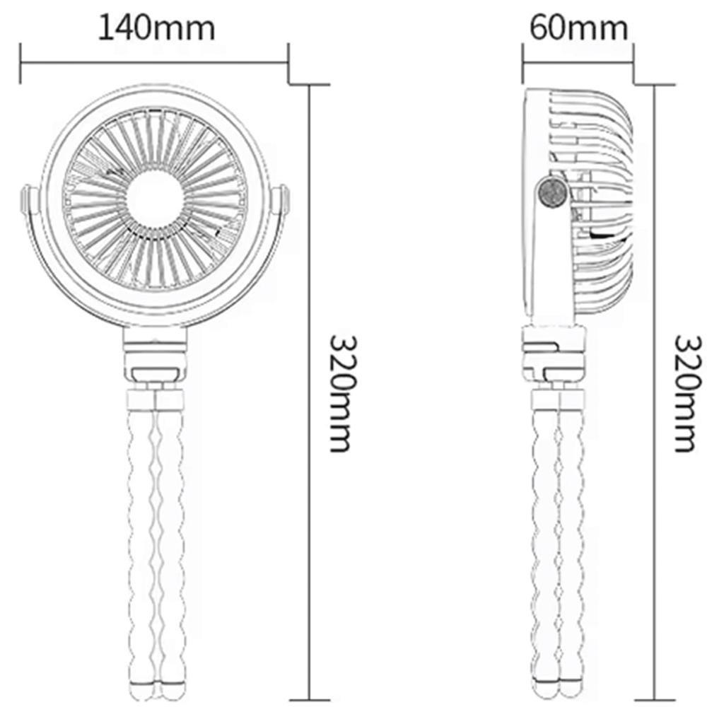 پنکه شارژی چند منظوره قابل حمل یوسامز ZB289