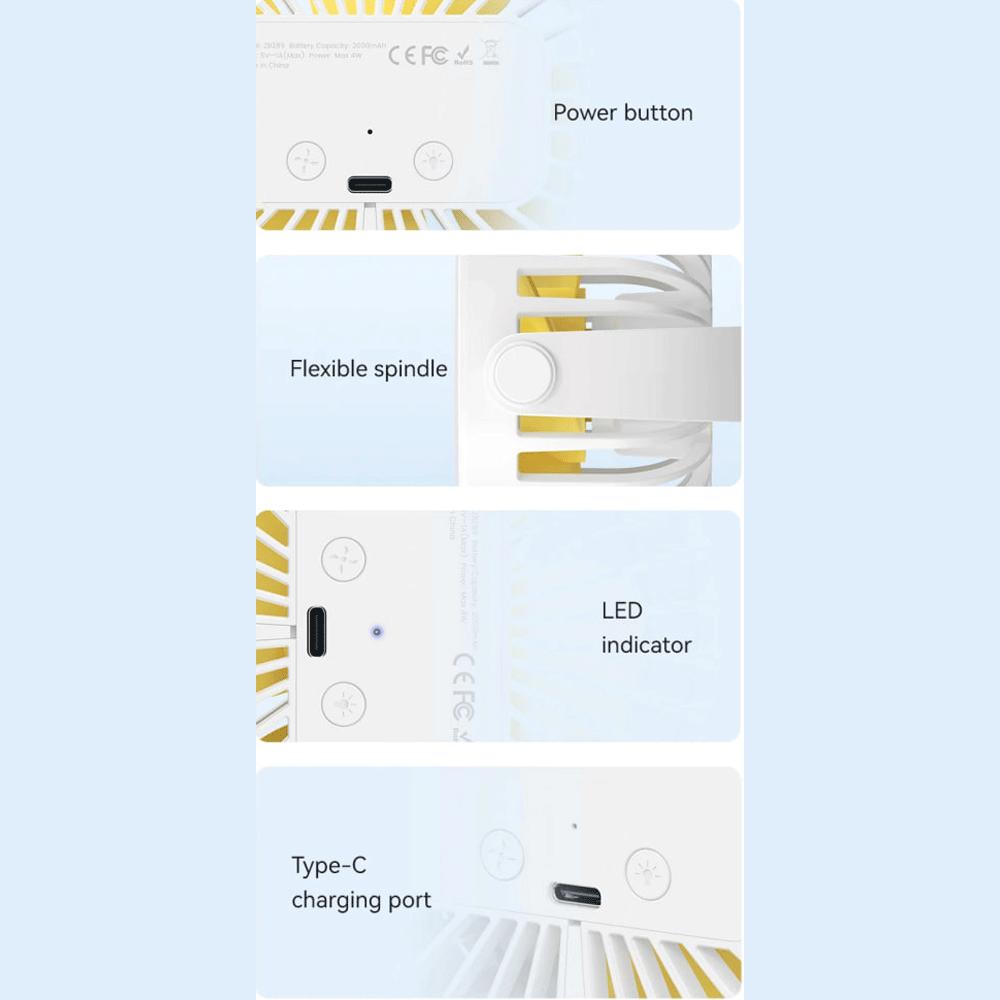 پنکه شارژی چند منظوره قابل حمل یوسامز ZB289