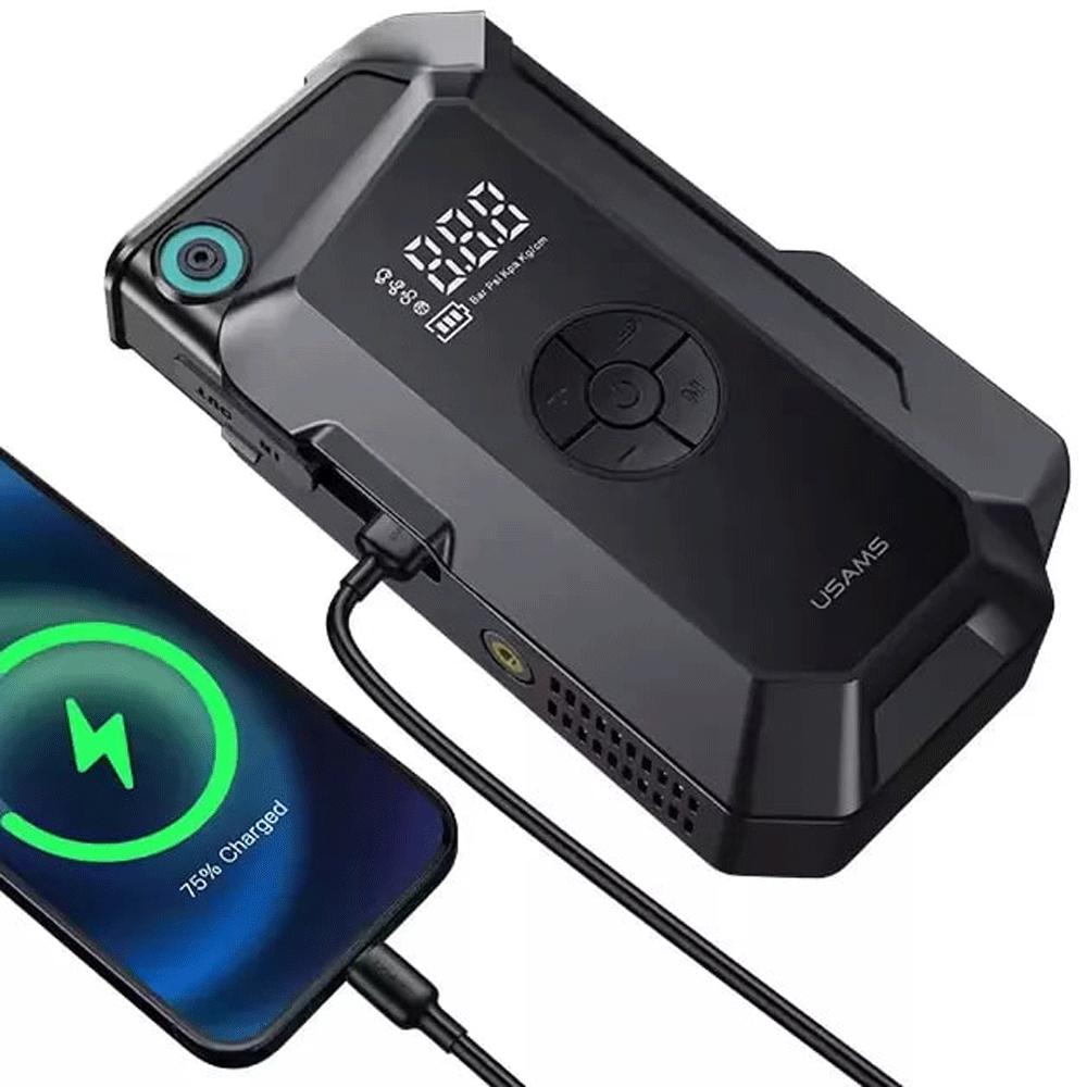 جامپ استارتر، پمپ باد و پاوربانک 8000 میلیآمپرساعت یوسامز ZB287