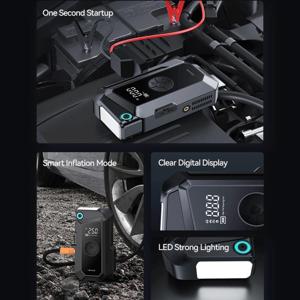 جامپ استارتر، پمپ باد و پاوربانک 8000 میلیآمپرساعت یوسامز ZB287