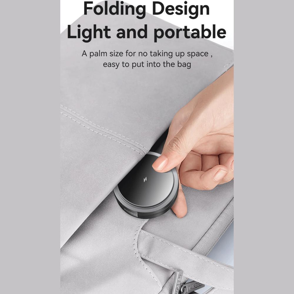 شارژر وایرلس مگنتی رومیزی تاشو 15 وات گوشی، اپلواچ و ایرپاد یوسامز CD234