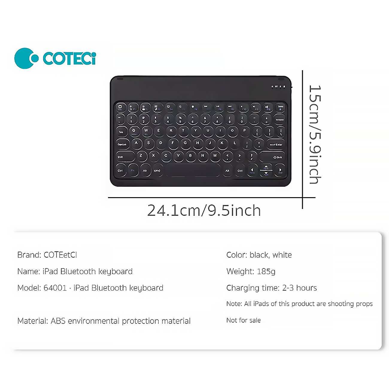 کیبورد بیسیم شارژی کوتسی 64001