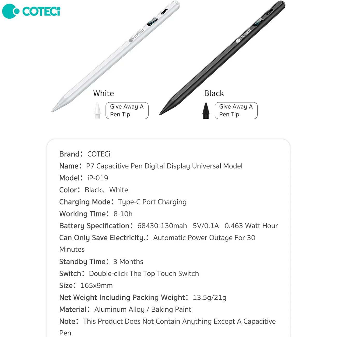 قلم لمسی دیجیتالی کوتسی iP-019