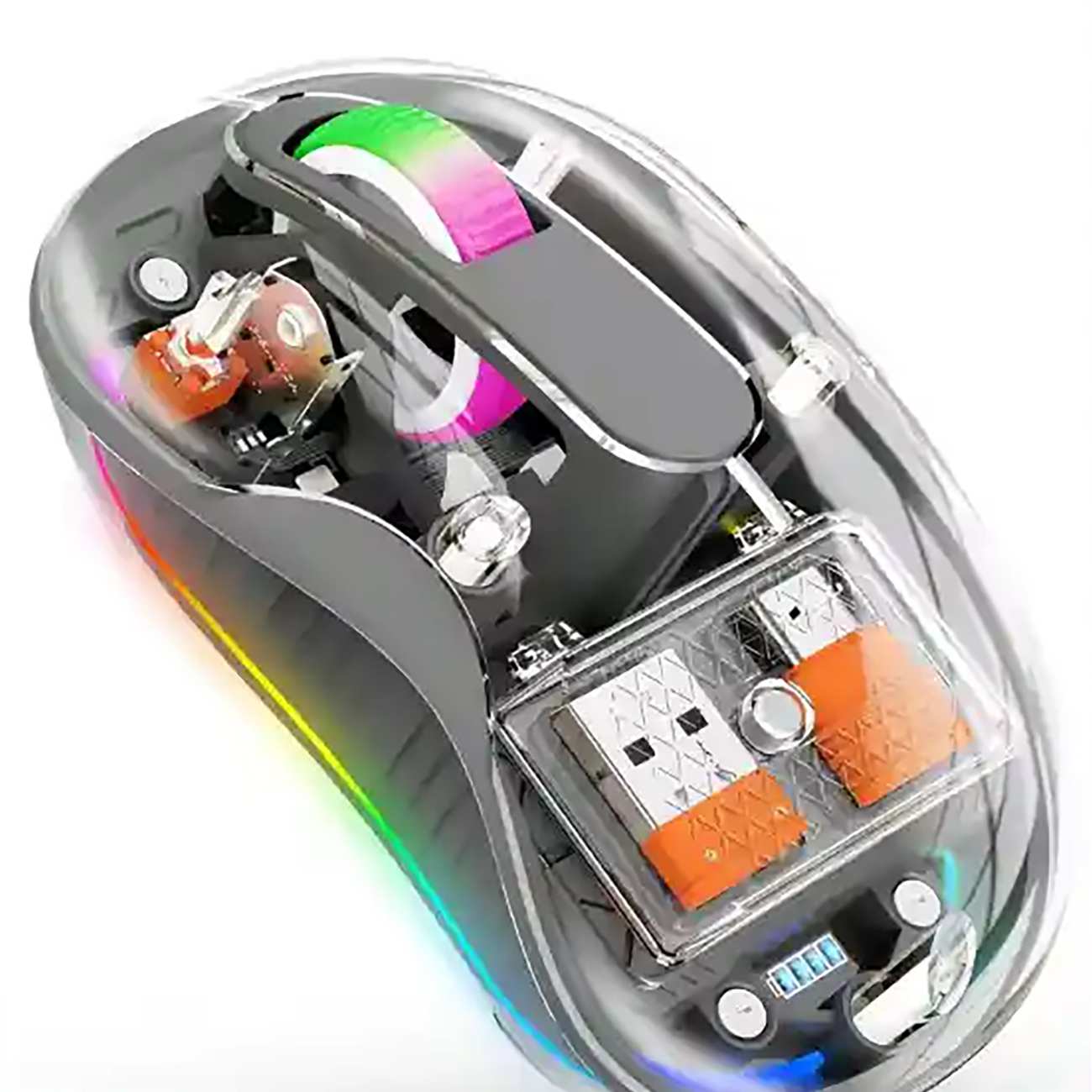 موس بیسیم سایلنت سه حالته طرح شفاف کوتسی OF-005