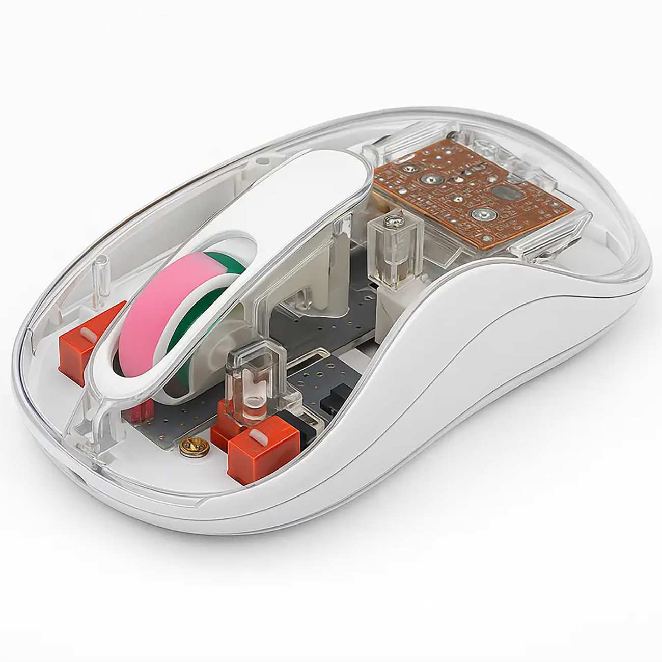 موس بیسیم سایلنت سه حالته طرح شفاف کوتسی OF-005