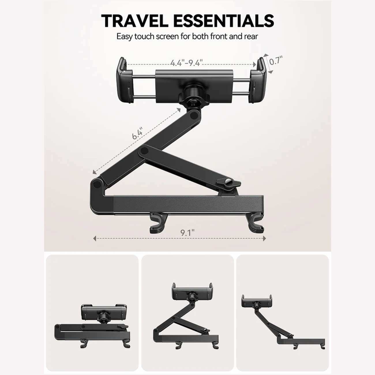 هولدر موبایل و تبلت سرنشینان صندلی عقب خودرو JR-ZS433
