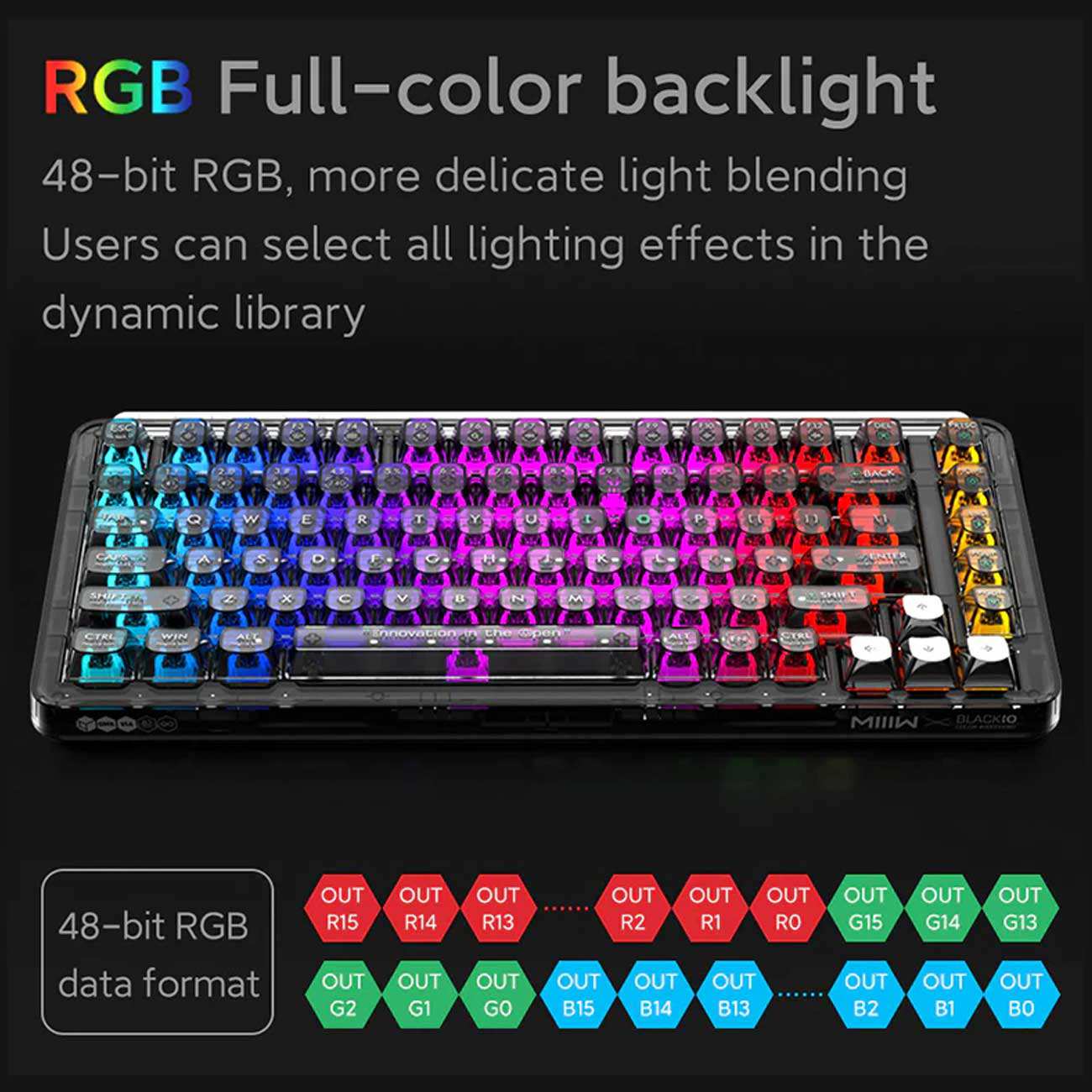 کیبورد گیمینگ مکانیکی بی سیم شارژی شیائومی MIIIW MWMKB04