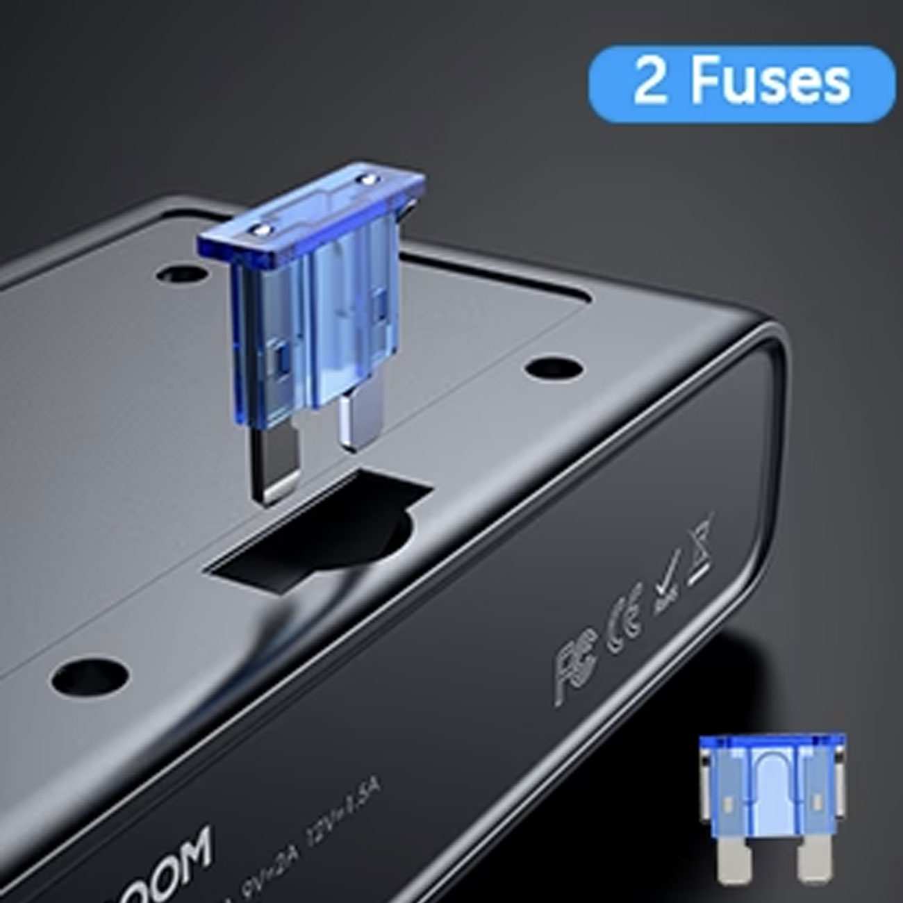 شارژر فندکی فست شارژ ماشین 210 وات تایپسی و یواسبی جویرم JR-CL06