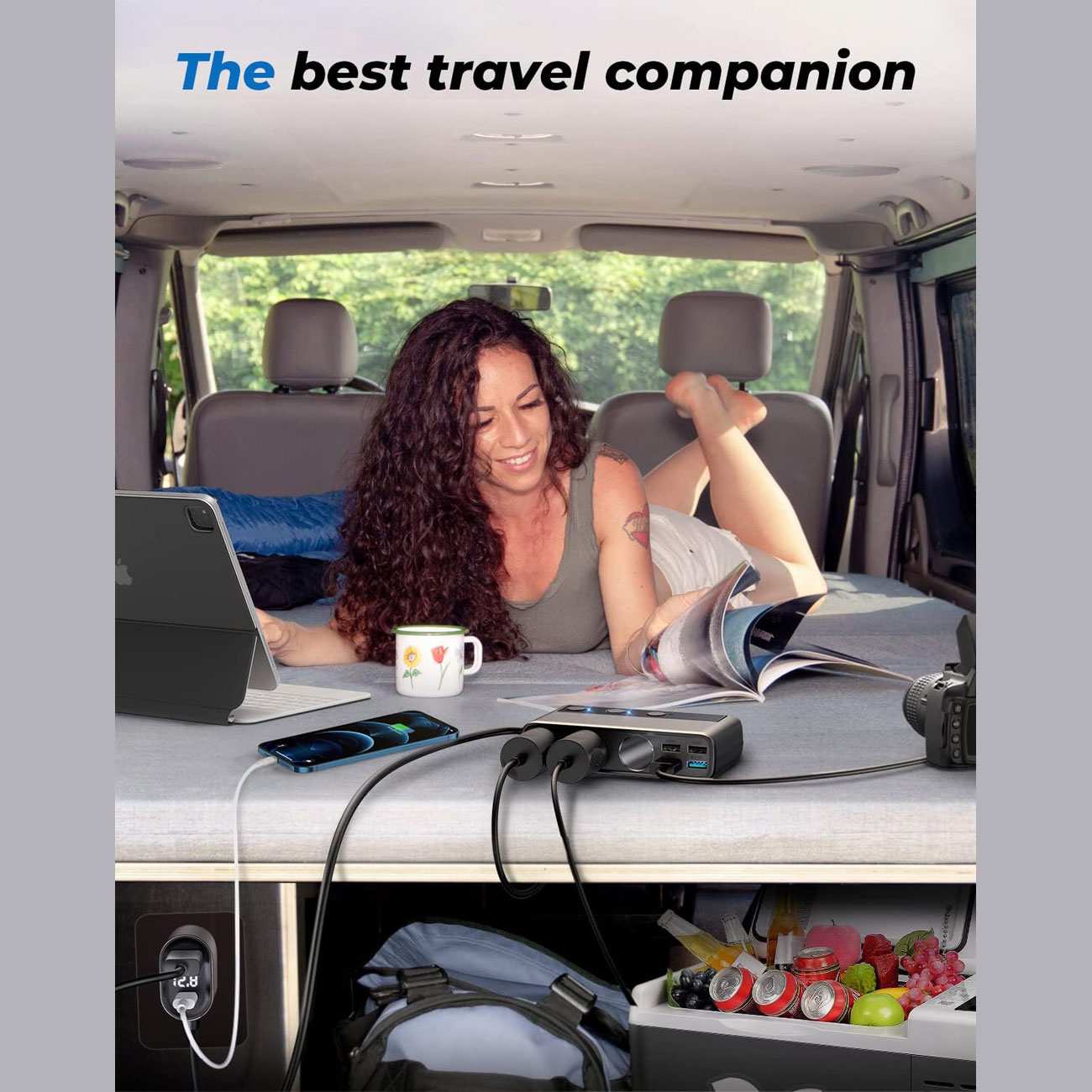 شارژر فندکی فست شارژ ماشین 210 وات تایپسی و یواسبی جویرم JR-CL06