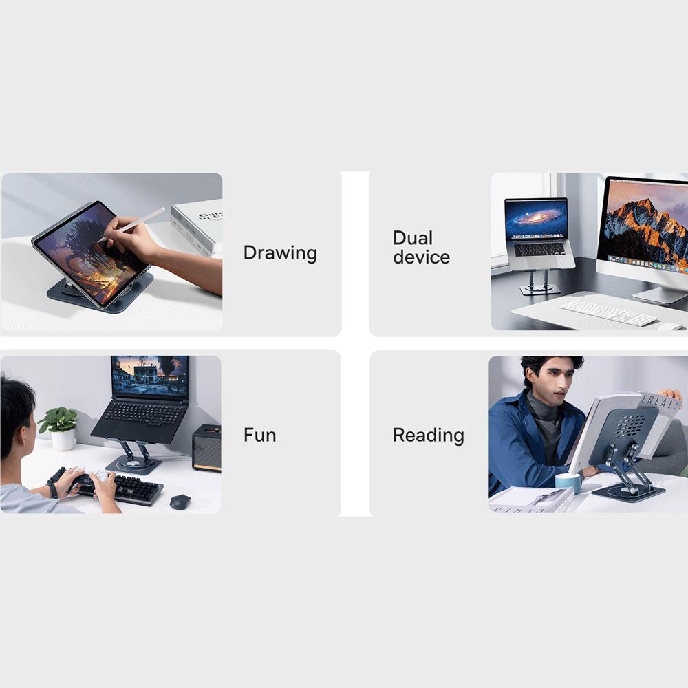 پایه لپ تاپ فلزی تاشو بیسوسBS-HP017