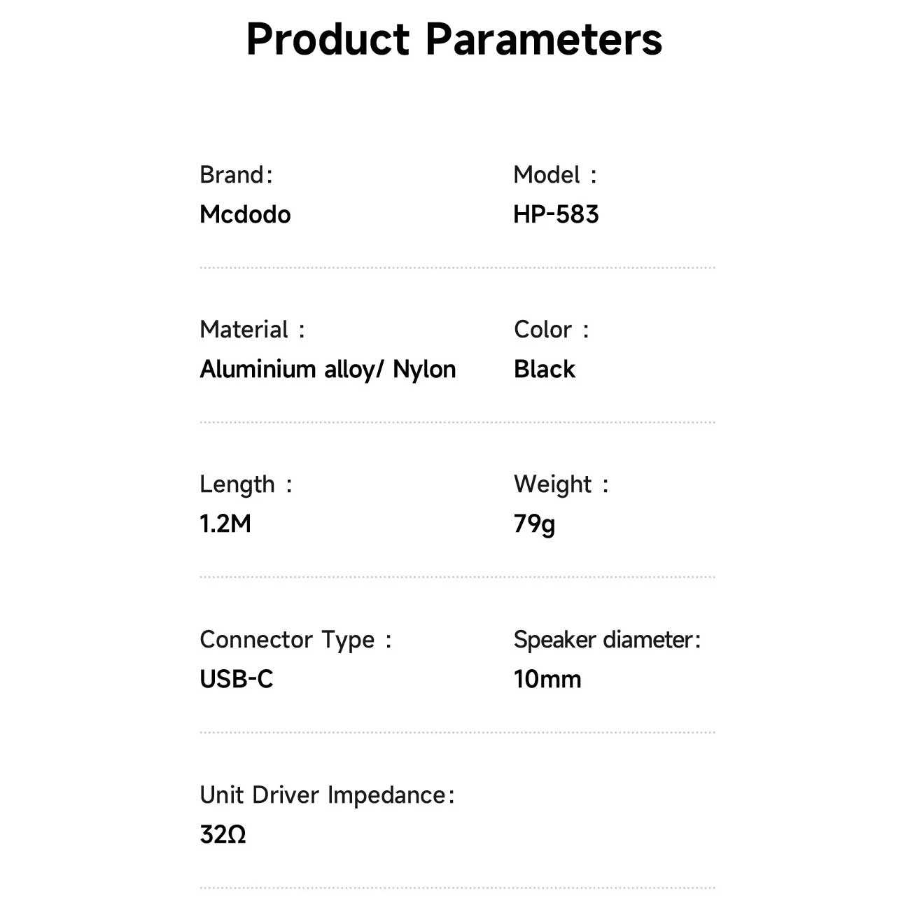 هندزفری تایپ سی مکدودو HP-5830