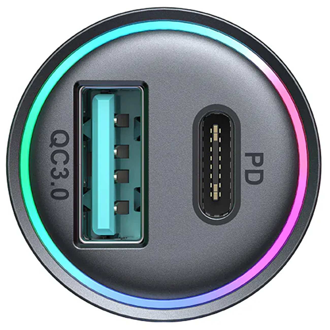 شارژر فندکی فست شارژ ماشین تایپسی و یواسبی 60 وات جویروم JR-CCN04