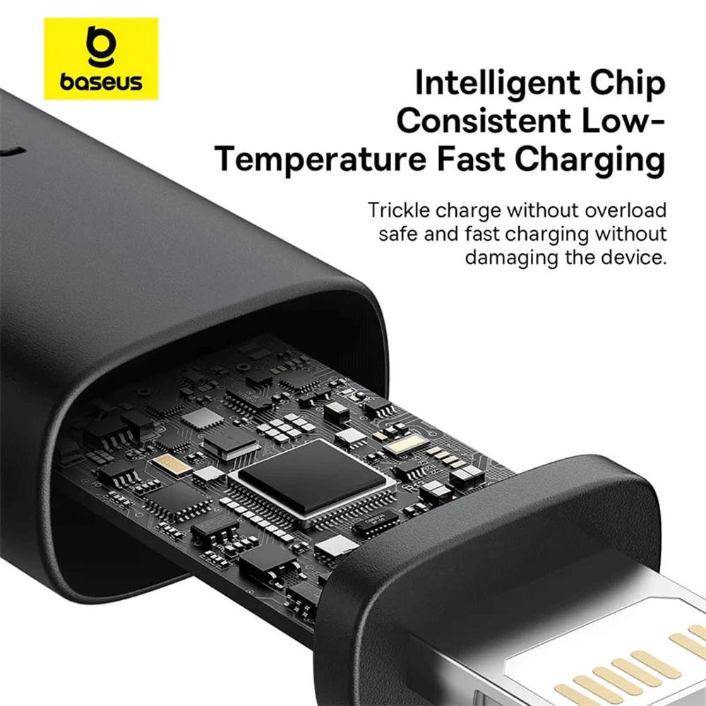 کابل Type-C به لایتنینگ 20 وات دو متری بیسوس CB000123