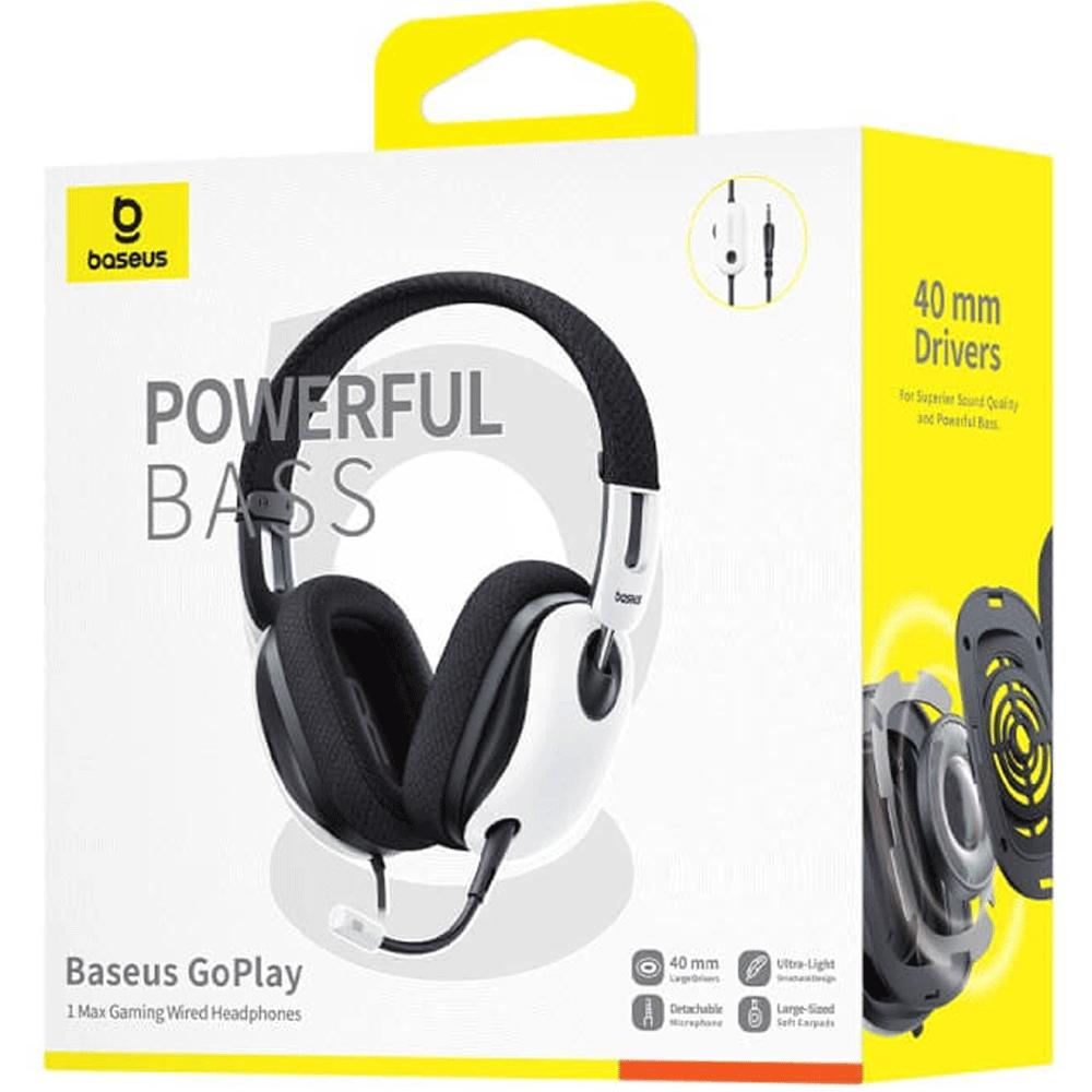 هدست و هدفون سیمی گیمینگ جک 3.5 میلیمتری بیسوس GoPlay 1 Max