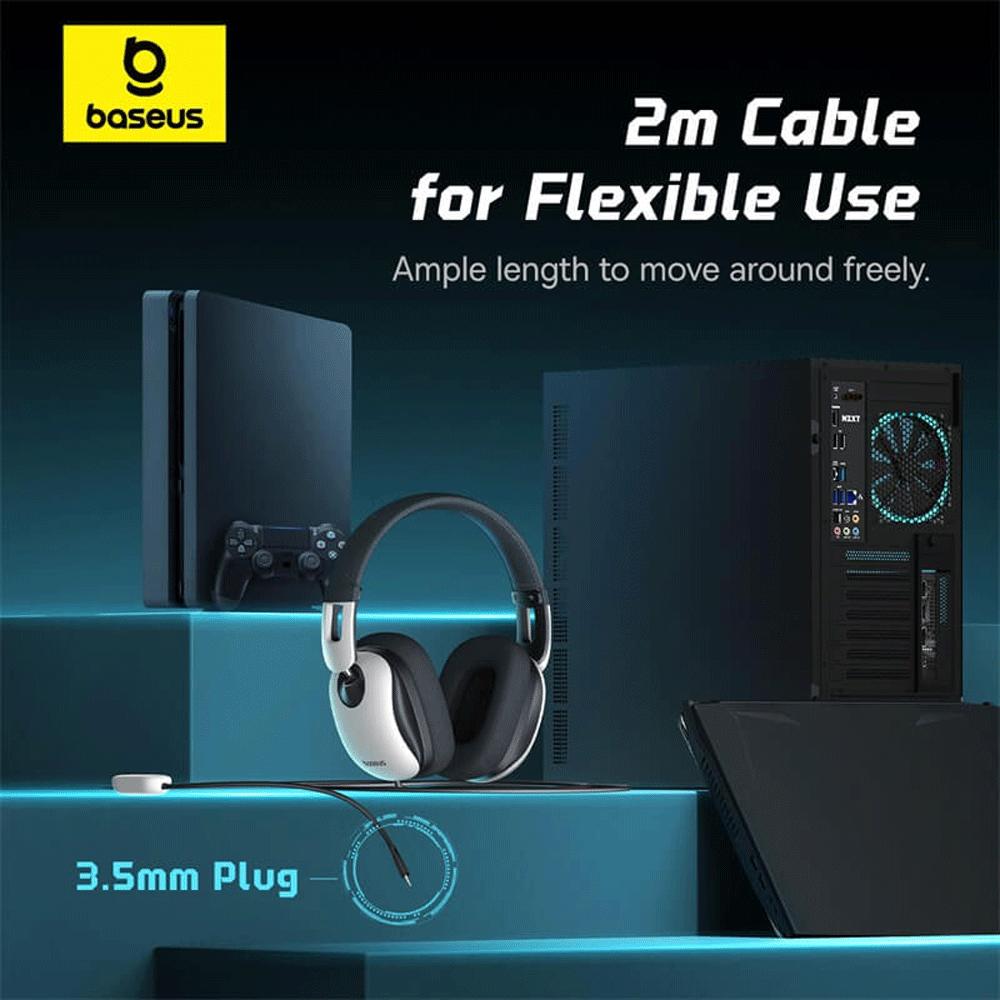 هدست و هدفون سیمی گیمینگ جک 3.5 میلیمتری بیسوس GoPlay 1 Max