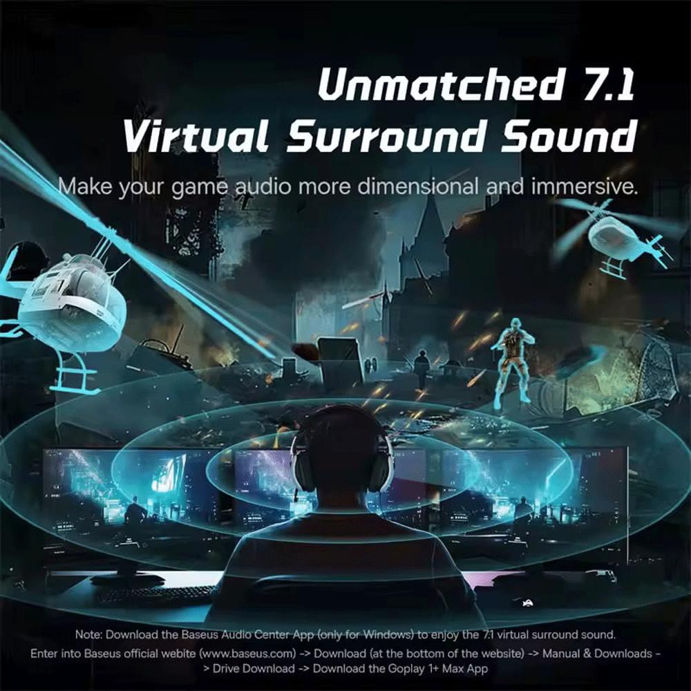 هدست و هدفون سیمی گیمینگ جک 3.5 میلیمتری بیسوس GoPlay 1 Max