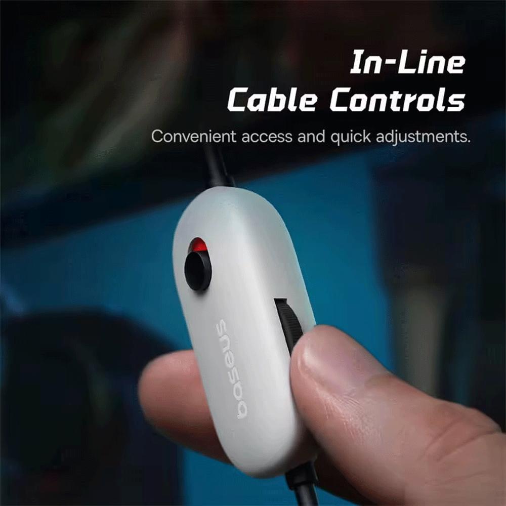 هدست و هدفون سیمی گیمینگ جک 3.5 میلیمتری بیسوس GoPlay 1 Max