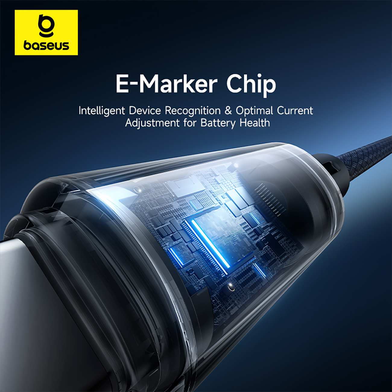 کابل دو سر تایپ سی فست شارژ 100 وات یک متری بیسوس CB000148