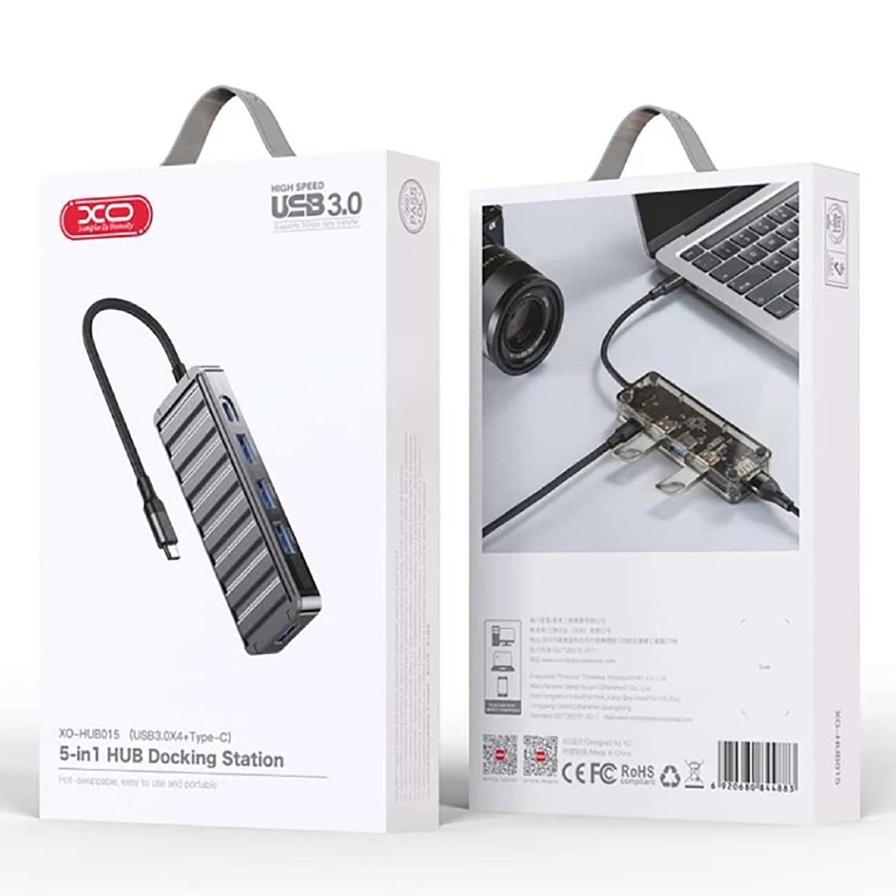 هاب 5 پورت تایپ سی ایکس او HUB015