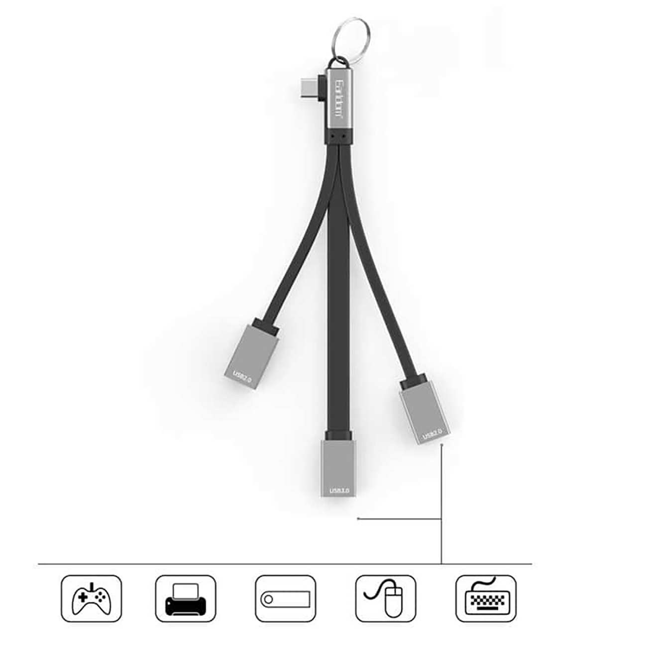 هاب تایپ سی 3 پورت ارلدام ET-HUB17C