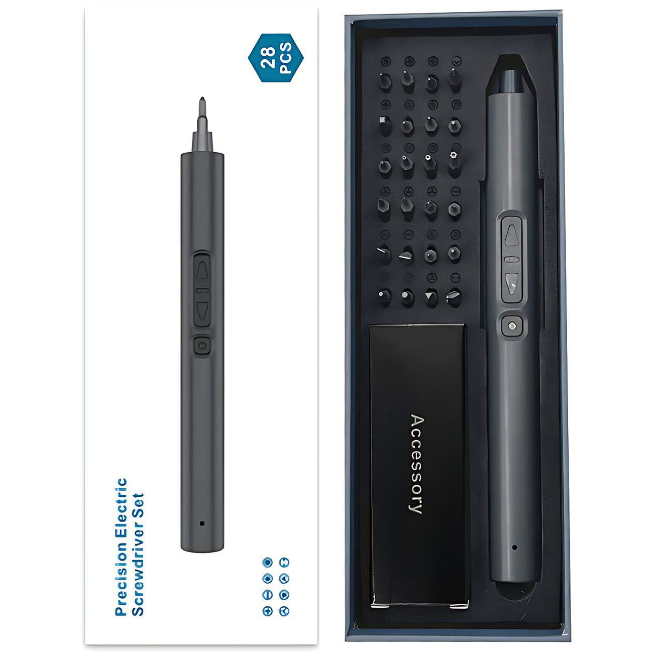 کیت پیچ گوشتی شارژی 28 تکه PRECISION