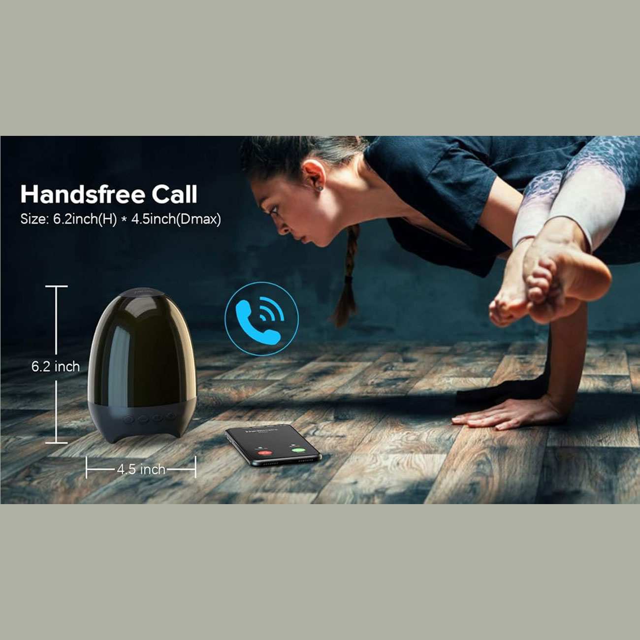 اسپیکر بلوتوثی و چراغ خواب رومیزی قابل حمل لمسی اِیسکول S609