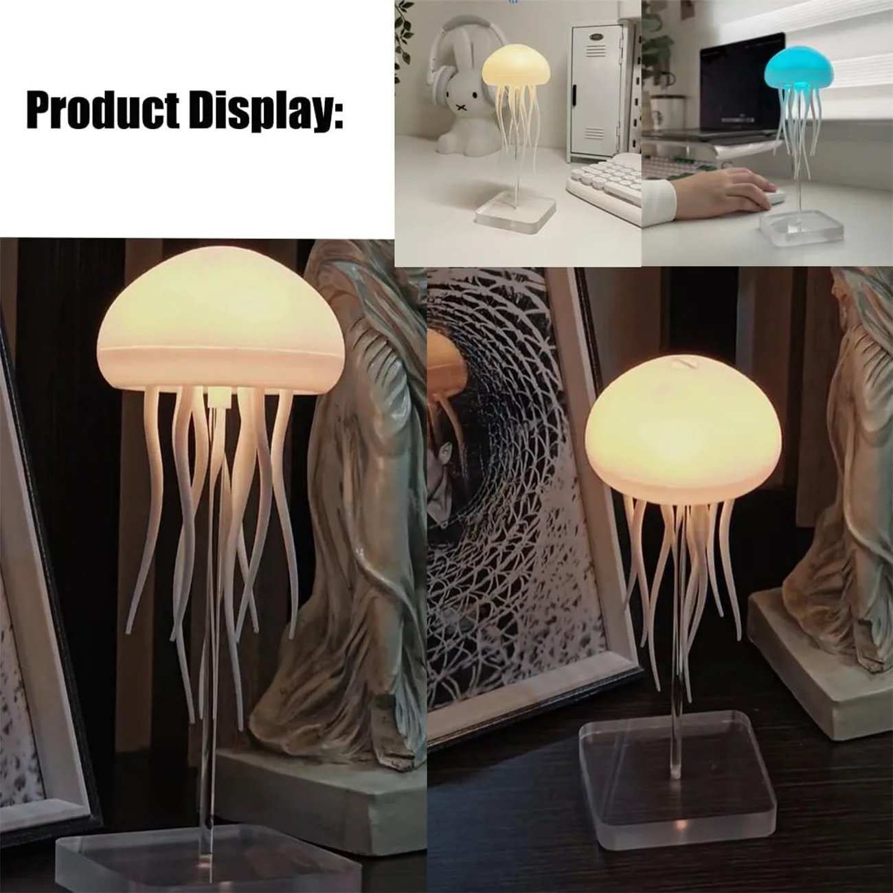 چراغ خواب رومیزی شارژی عروس دریایی AURORA