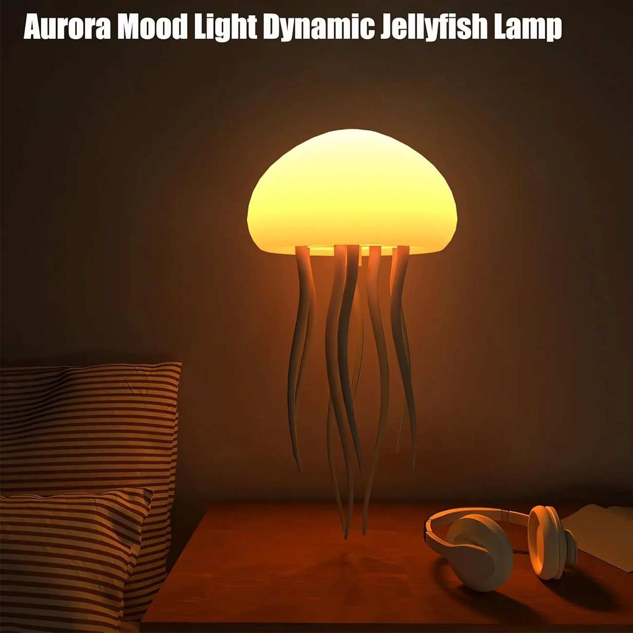 چراغ خواب رومیزی شارژی عروس دریایی AURORA