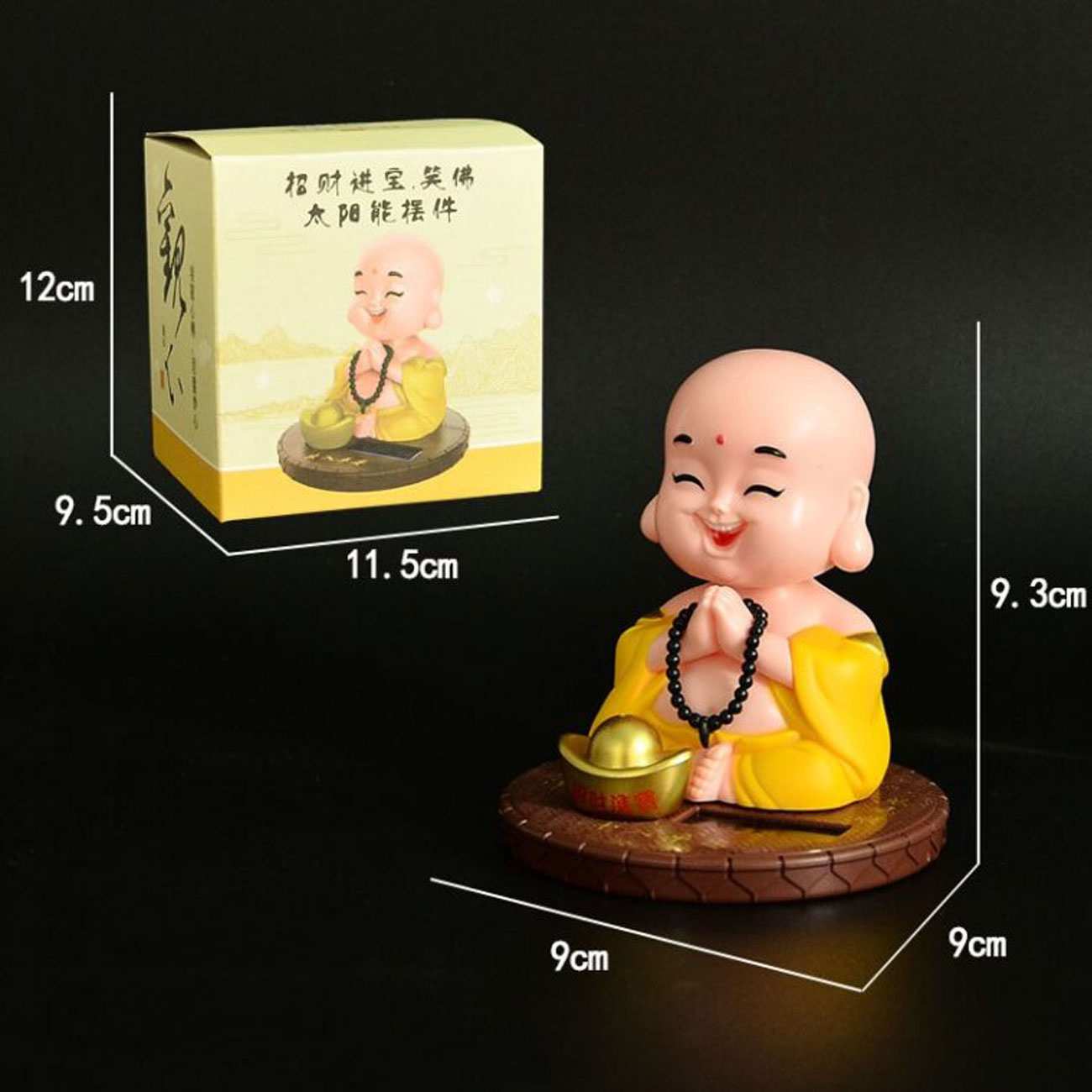 مجسمه فنگشویی رومیزی متحرک بودای خندان BABY
