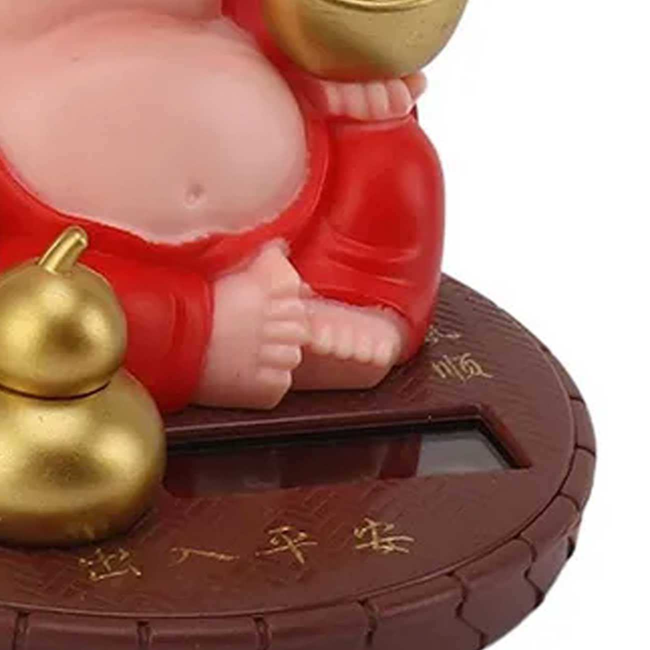 مجسمه فنگشویی خورشیدی متحرک بودا با سر لرزان BABY