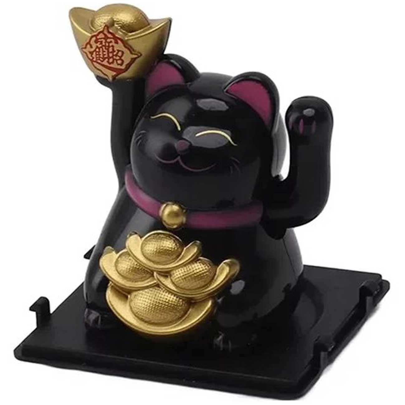 گربه شانس مانکی نکو خورشیدی فنگشویی سایز کوچک MLY23101