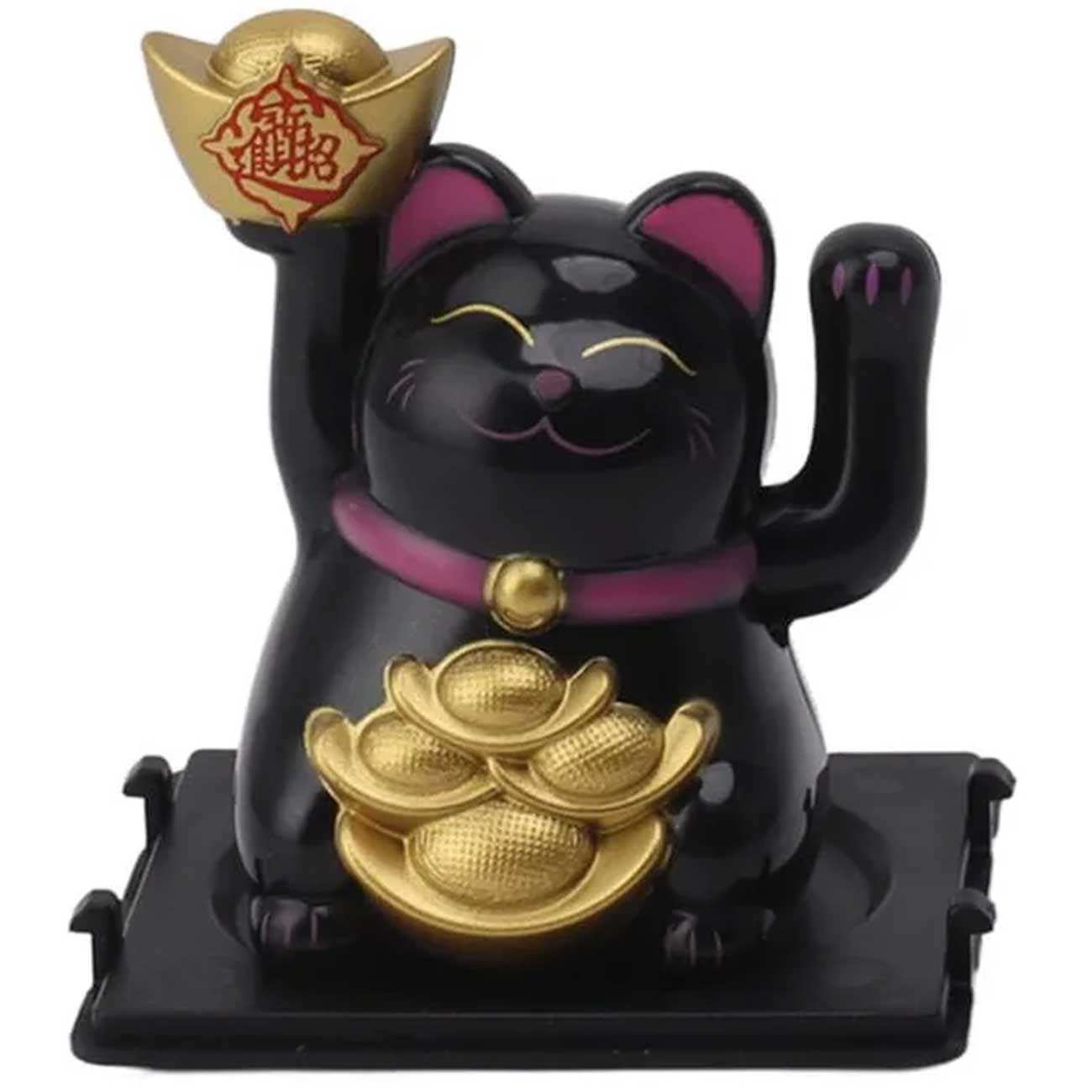 گربه شانس مانکی نکو خورشیدی فنگشویی سایز کوچک MLY23101