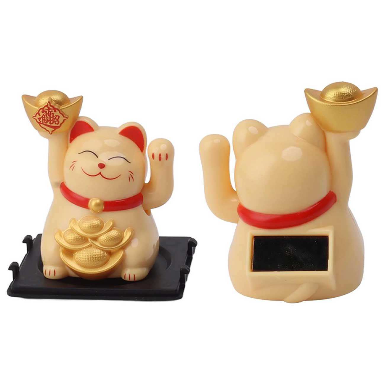 گربه شانس مانکی نکو خورشیدی فنگشویی سایز کوچک MLY23101