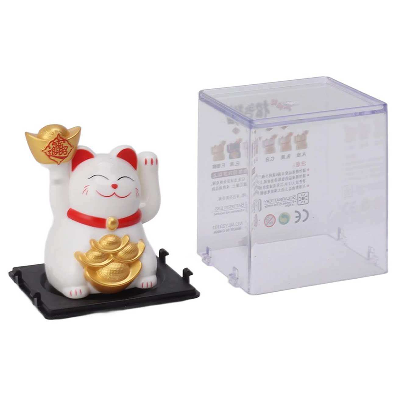 گربه شانس مانکی نکو خورشیدی فنگشویی سایز کوچک MLY23101