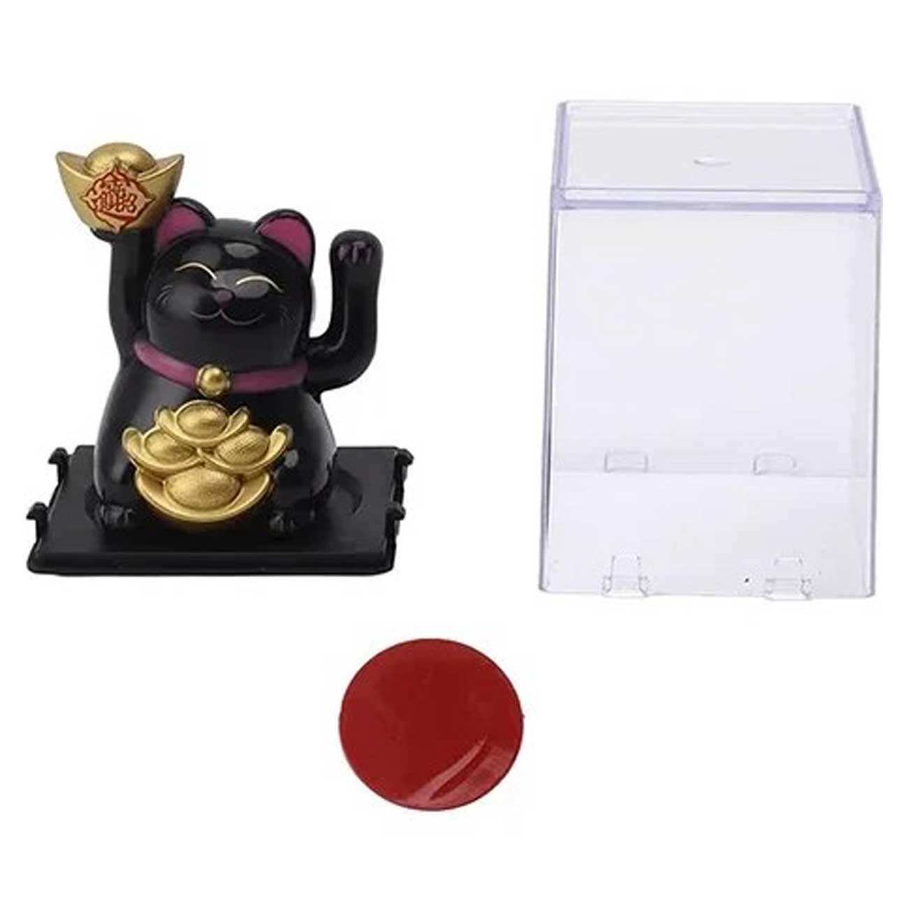 گربه شانس مانکی نکو خورشیدی فنگشویی سایز کوچک MLY23101