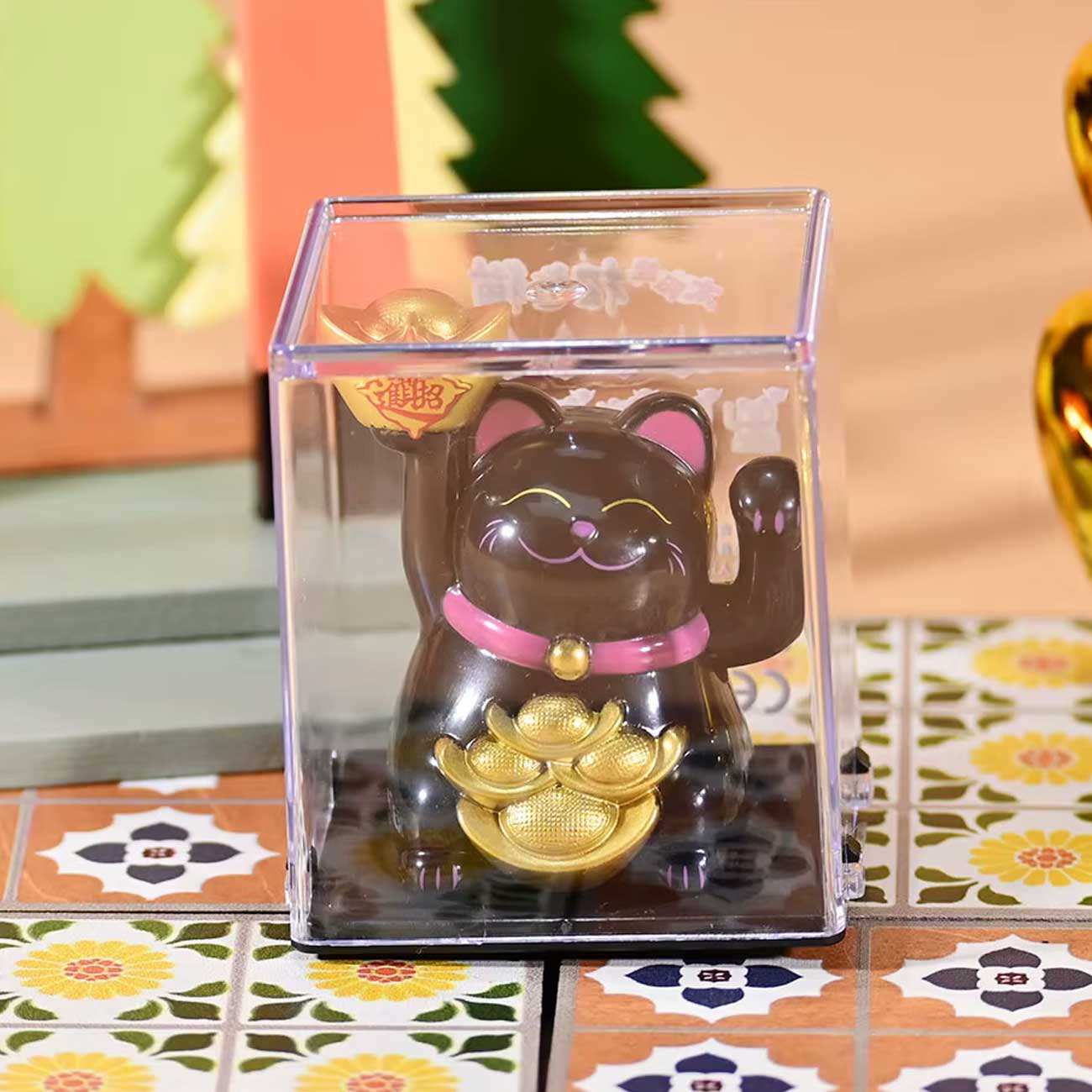 گربه شانس مانکی نکو خورشیدی فنگشویی سایز کوچک MLY23101