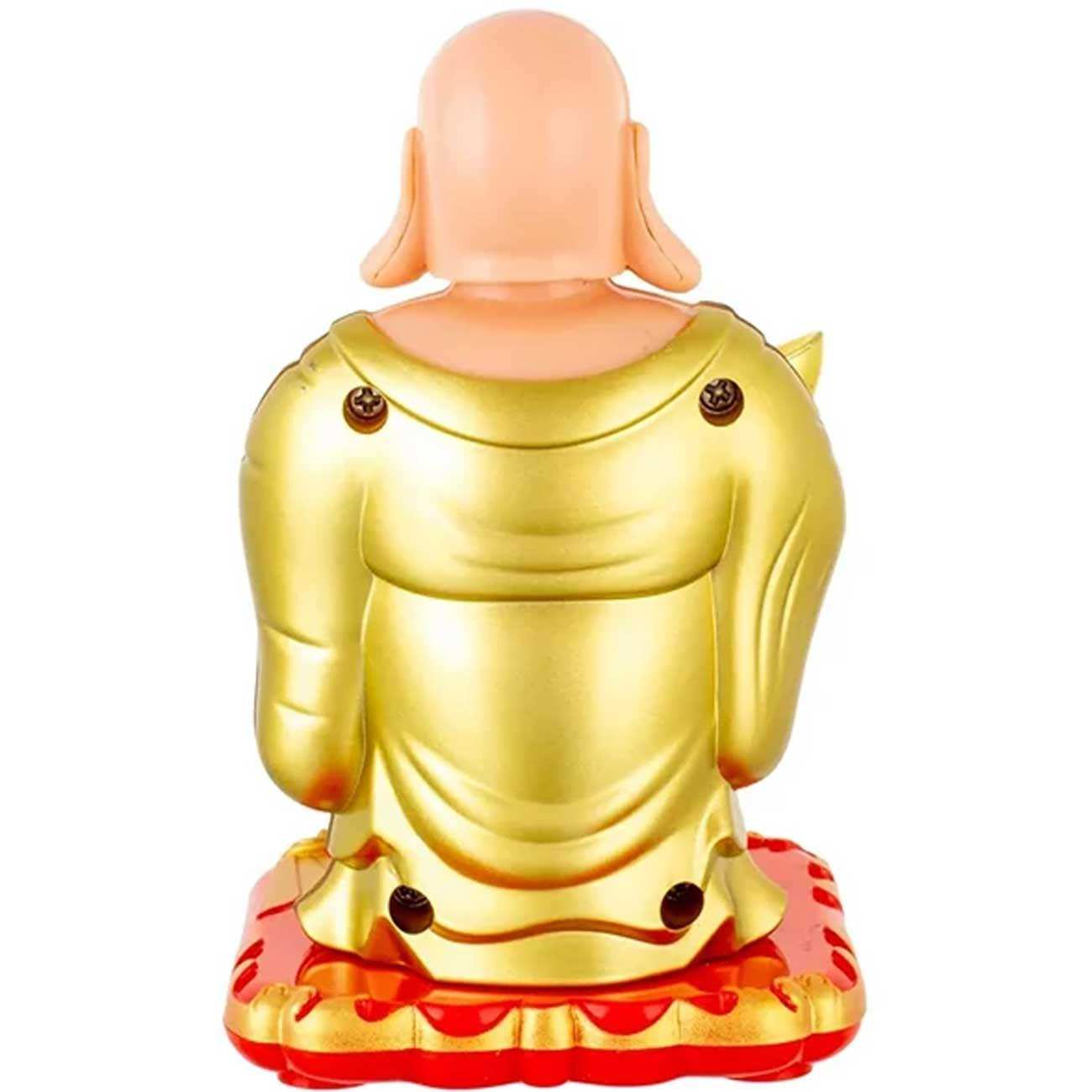 مجسمه فنگشویی خورشیدی متحرک بودا مدل بادبزن