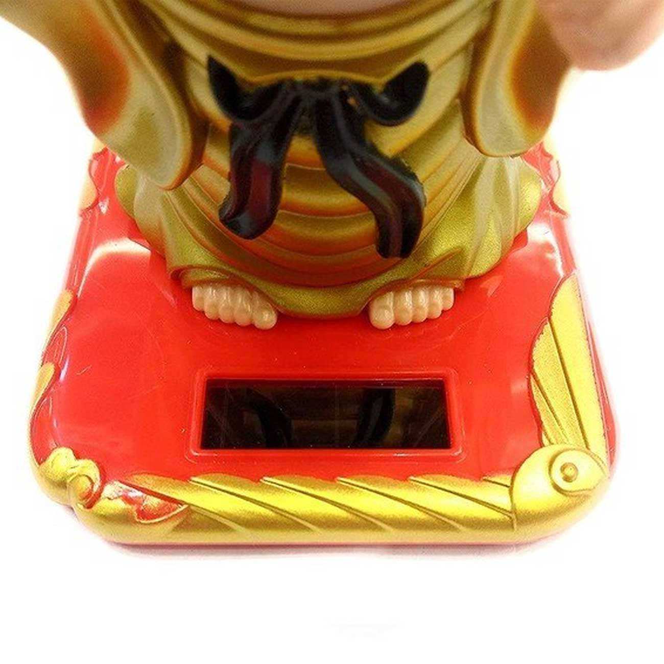 مجسمه فنگشویی خورشیدی متحرک بودا مدل بادبزن