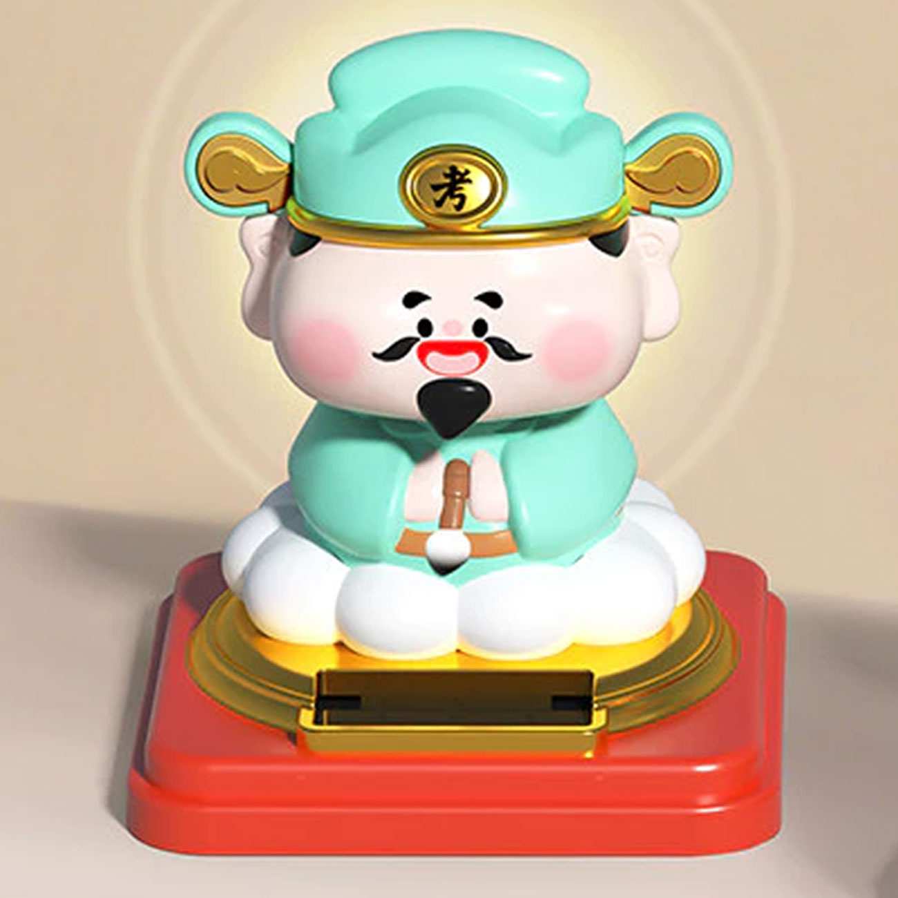 دکوری مجسمه فنگشویی خورشیدی بودای ثروت سایز بزرگ JS809A-JS809B