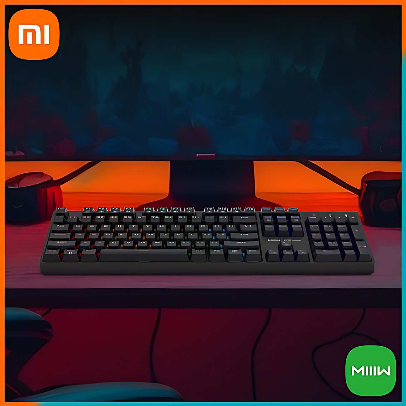 کیبورد مکانیکی گیمینگ سیمی USB میوو شیائومی K1040